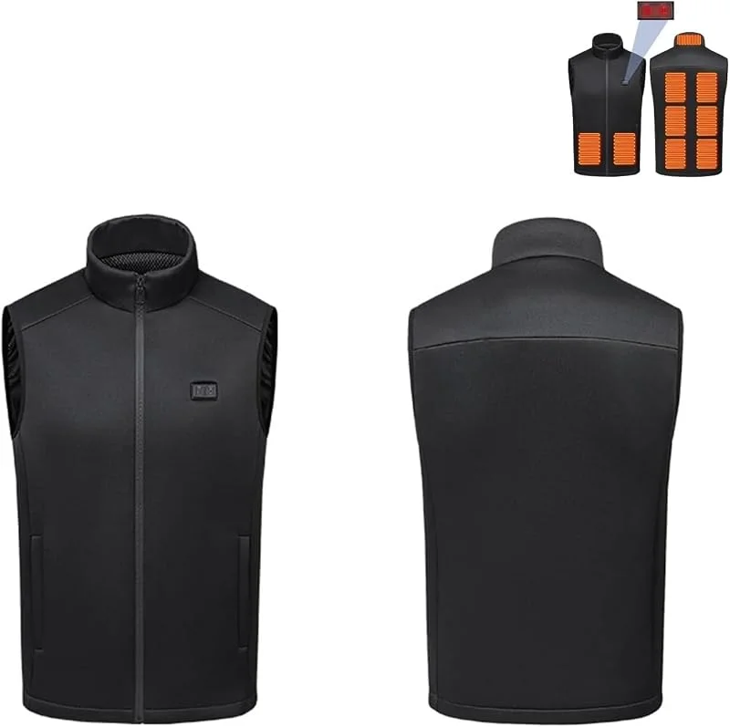 Warme, beheizbare Weste, lässig, ärmellos, mit konstanter Temperatur, beheizbare Kleidung for Herbst und Winter (5XL) — Heizkleidung