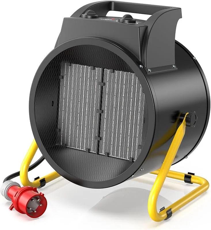 DAHTEC Elektro Heizlüfter 9 kW Keramik mit Thermostat, 2 Heizstufen — Heizung Warmepumpe