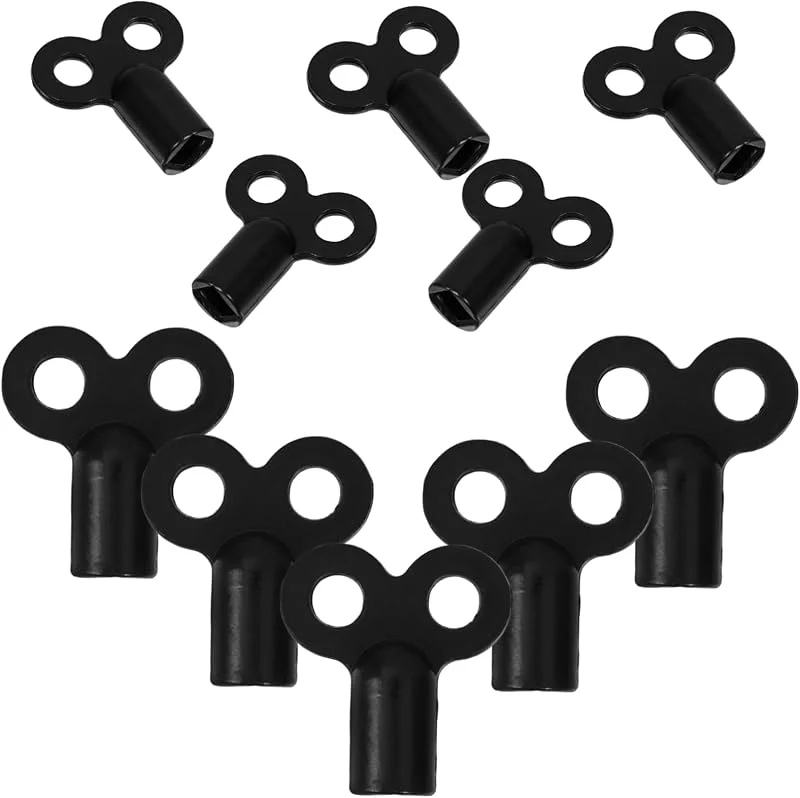 jojofuny 10 Stück Heizkörper Entlüftungsschlüssel Zinklegierung Metall Vierkant 5×5mm Heizungswartung Klempnerwerkzeug Kühlerschlüssel Für Luftablass Heizkörperwartung — Heizung Warmepumpe