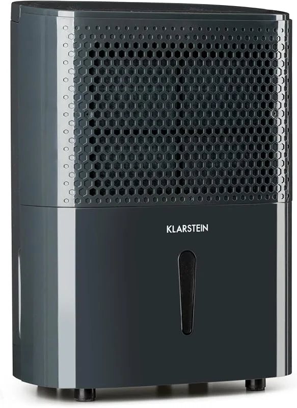 Klarstein Luftentfeuchter & Luftreiniger Elektrisch, 10 L Raumentfeuchter Klein für Wohnung Schlafzimmer Badezimmer Keller, Effizienter Bad, Raum Entfeuchter, Elektrischer & Kleiner Luftentfeuchter — Luftbefeuchter