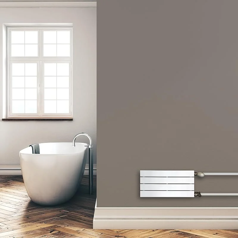 Paneelheizkörper Heizkörper Badheizkörper horizontal 298 x 600 seitlicher Anschluss (205 Watt nach EN442) — Heizung Warmepumpe