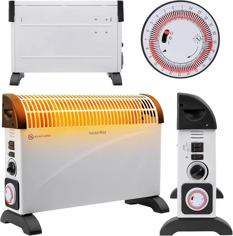 Heidenfeld Konvektor Heizung HL200, 2000 Watt, Bis 25 m² (Mit Turbo) — Heizung Warmepumpe