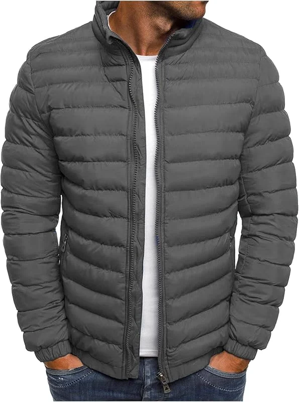 Winterjacke für Herren, leicht, große Größe, bequem, Vintage, Trenchcoat, Winter, Outdoor, Kapuzen-Sweatshirt, 04 - Grau, S — Heizkleidung