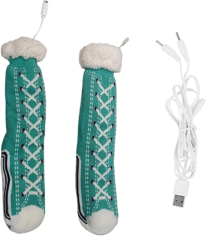 Beheizte Socken für Damen, Fußwärmer für den Winter, für Camping — Heizkleidung