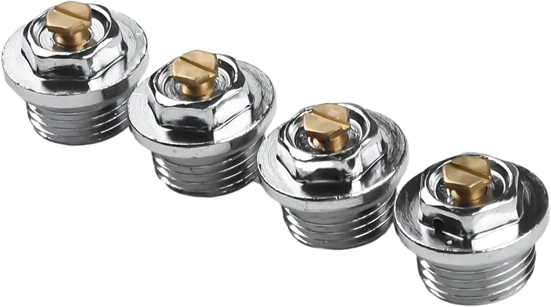 4er Set Heizkörperentlüfter 1, 2 Zoll BSP Messing — Heizung Warmepumpe