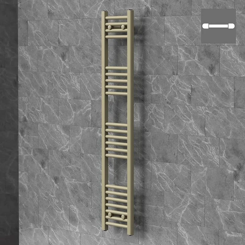 LuxeBath Handtuchheizkörper Sahara 300x1400mm Badheizkörper Seitenanschluss — Heizung Warmepumpe