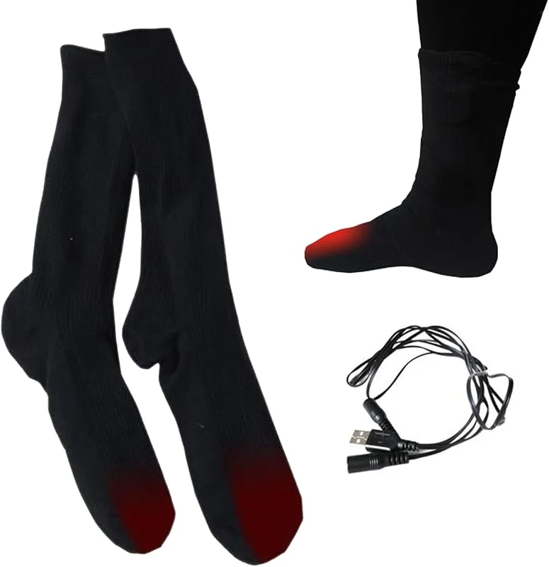 Elektrisch Beheizte Socken Isolierend Wärmend Bequem Waschbar Elektrisch — Heizkleidung