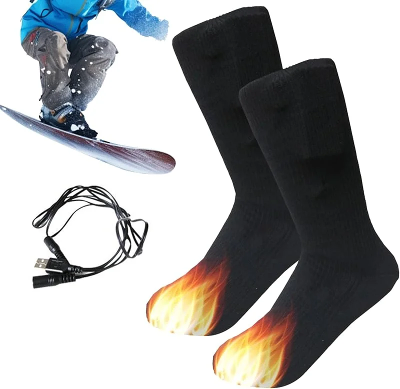 Beheizbare Socken für Damen Isolierend Wärmend Bequem Waschbar Elektrisch — Heizkleidung