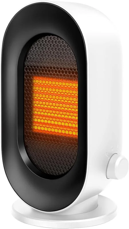 Sendowtek Heizlüfter Klein 600W, 3 Heizmodi, Innenräume, Tragbare — Heizung Warmepumpe