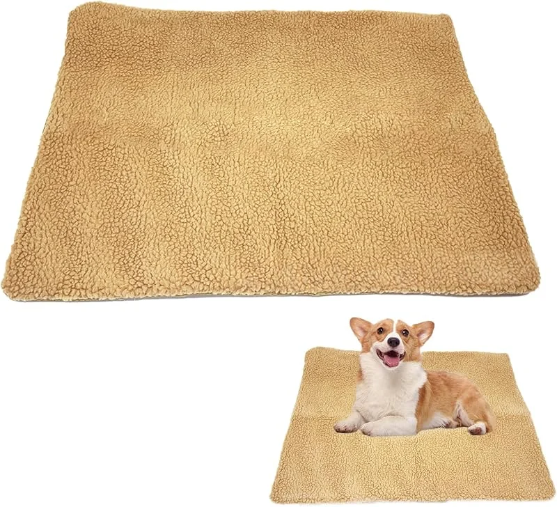 Selbstheizende Katzendecke, Heizdecke Katzen ohne Strom, Anti-Slip Selbstheizende Decke, Thermodecke Geräuschlos für Katzen & Hunde, Katzendecke Flauschig, 60x45cm — Heizung Warmepumpe
