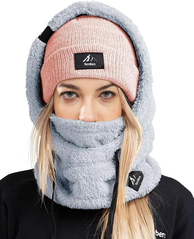 Senllen Plüsch Sturmhaube atmungsaktiv Warm Balaclava Winter Skimaske — Heizkleidung