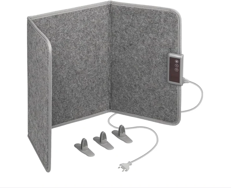Faltbare Infrarot-Panel-Heizung – 165W Energiesparend – Heimarbeit Heizung für Unterschreibtisch – Infrarot-Heizpaneel mit 3 Heizstufen + Timer - Kalte Füße Heizung – Sparsam & Mobil — Heizung Warmepumpe