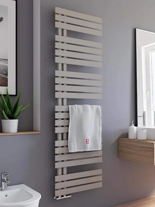 Schulte H02416960 Badheizkörper Breda, 169 x 60 cm, 838 Watt Leistung, Anschluss unten, Café braun, Heizkörper mit Handtuchhalter-Funktion — Heizung Warmepumpe