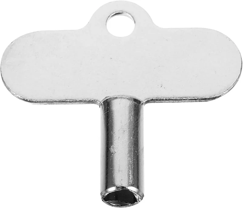 MAGICLULU Heizkörperschlüssel aus Robustem Zinklegierung Metall Multifunktional Radiator Ventil Entlüftungsschlüssel Kompatibel für Verschiedene Heizkörperventile Einfach zu Bedienen — Heizung Warmepumpe