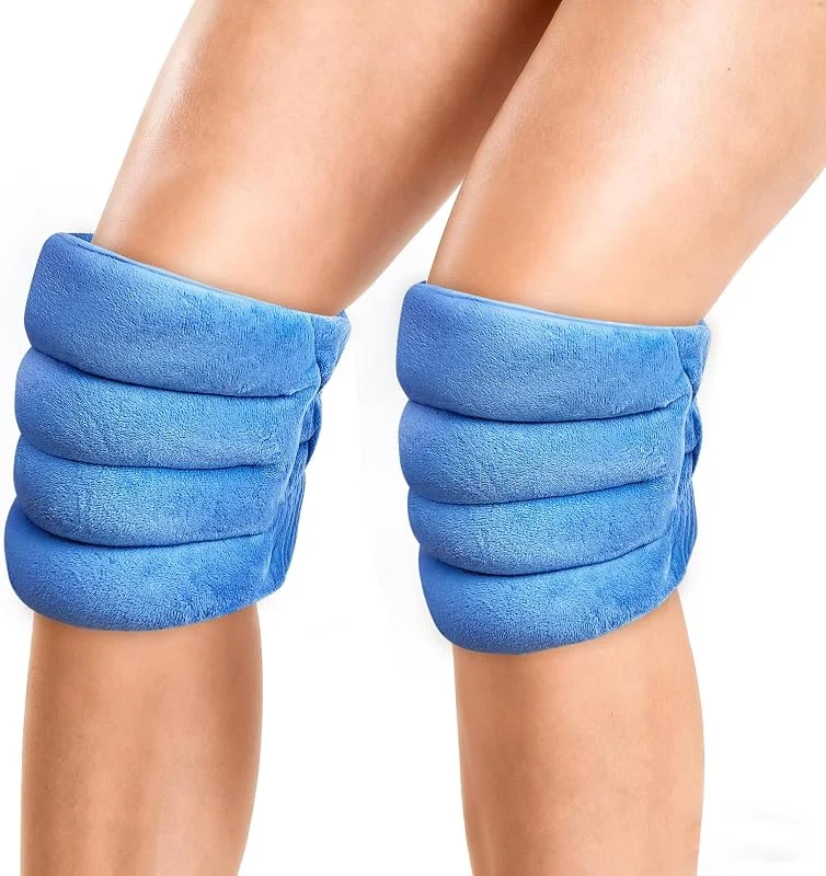 NEWGO Wärmekissen Körnerkissen für Knie, Mikrowelle Natürliche Knie Wärmflasche für Linderung von Knieschmerzen und Arthritis, Muskel- und Gelenksteifheit — Heizkleidung