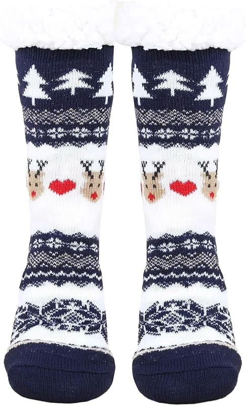 Kuschelsocken Damen Socken Lustige Damen Weihnachtsfußsocken Dicke Samtige Gemütliche Socken Ideal Zum Schlafen Oder Entspannen — Heizkleidung