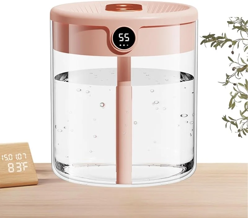 Luftbefeuchter für Schlafzimmer, Doppelspray, 2 l Tank, kühler Nebel
