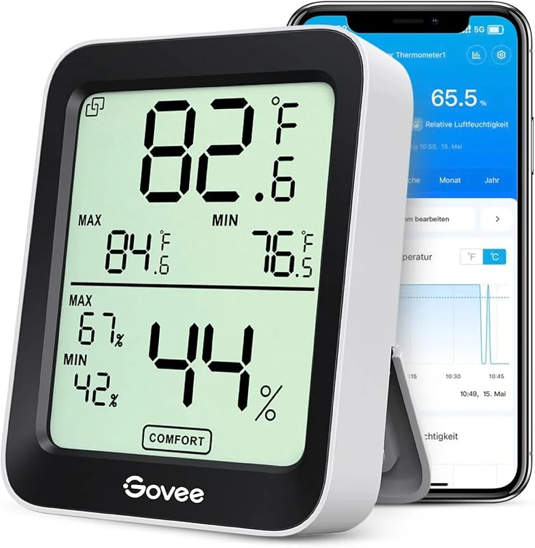 Govee Bluetooth Thermometer Hygrometer Innen, Digitale Thermometer 1 Stück — Luftbefeuchter