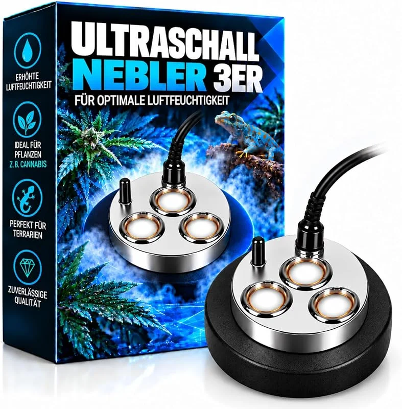 Weedness Nebler Ultraschall-Befeuchter Fog Machine 1200 ml, h — Luftbefeuchter