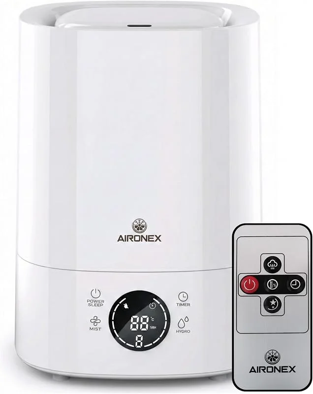 Luftbefeuchter 6 Liter – Top-Fill – Aroma – Luftbefeuchter – Humidifier – Geeignet für Wohnzimmer, Büro, Babyzimmer, Schlafzimmer