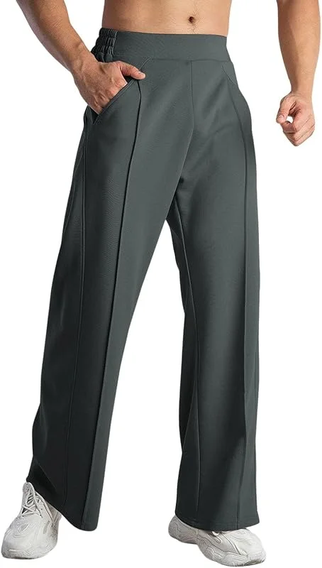Sport Jogginghose Herren Fleece Sweatpants Flared Outdoorhose Freizeithose — Heizkleidung