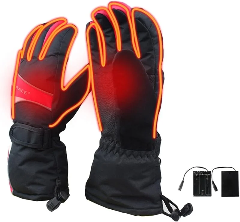 Beheizbare Handschuhe Für Herren Damen, Beheizte Handschuhe Motorrad Winter Mit 2500 MAh Akku, Konstante Temperatur, Wasserdicht Skihandschuhe Und Motorradhandschuhe Handwärmer Für Damen & Herren — Heizkleidung