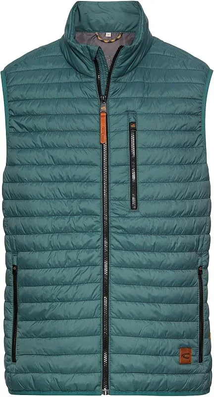 camel active Herren Steppweste – Puffer Weste, wasserabweisend & winddicht, Recycelt — Heizkleidung