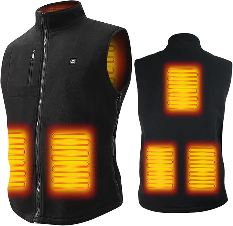ARRIS Heizweste für Männer Größe einstellbar elektrische Heizung Körper warm Gilet 7.4V batteriebetrieben für den Winter verwenden — Heizkleidung
