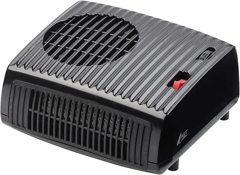 AGT Auto Heizlüfter: Elektrischer Keramik-Zusatzheizlüfter, 2 Heizstufen, 1.850 Watt, 230 V (Autoscheiben enteisen elektrisch, Scheibenenteiser elektrisch, Bad) — Heizung Warmepumpe