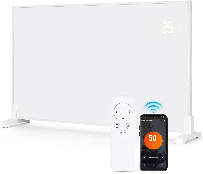 Infrarotheizung 300W, Wand- & Standmontage, mit App & Fernbedienung — Heizung Warmepumpe