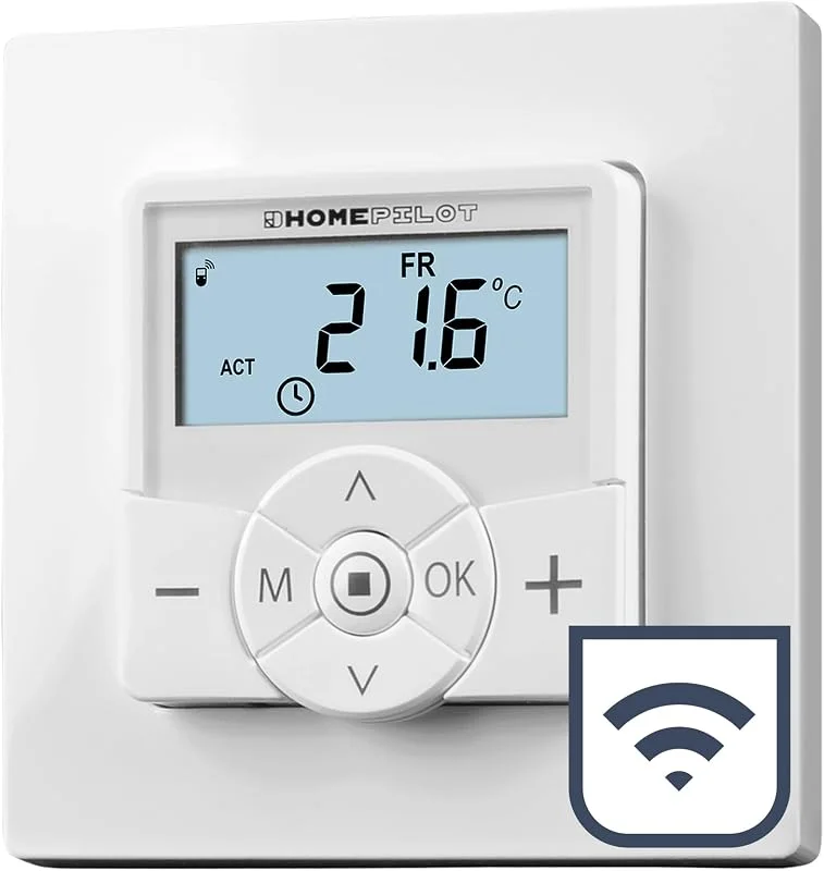 Home Pilot Thermostat smart, Funk-Wandthermostat z. B. für Fußbodenheizung — Heizung Warmepumpe