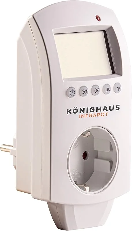 Könighaus Infrarot Thermostat - 7 Tage Programmierung - mit offener Fenster Erkennung — Heizung Warmepumpe
