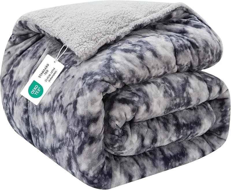 CHOSHOME Kuscheldecke Flauschig Sherpa Decke - Dicke Wolldecke, Weiche — Heizung Warmepumpe