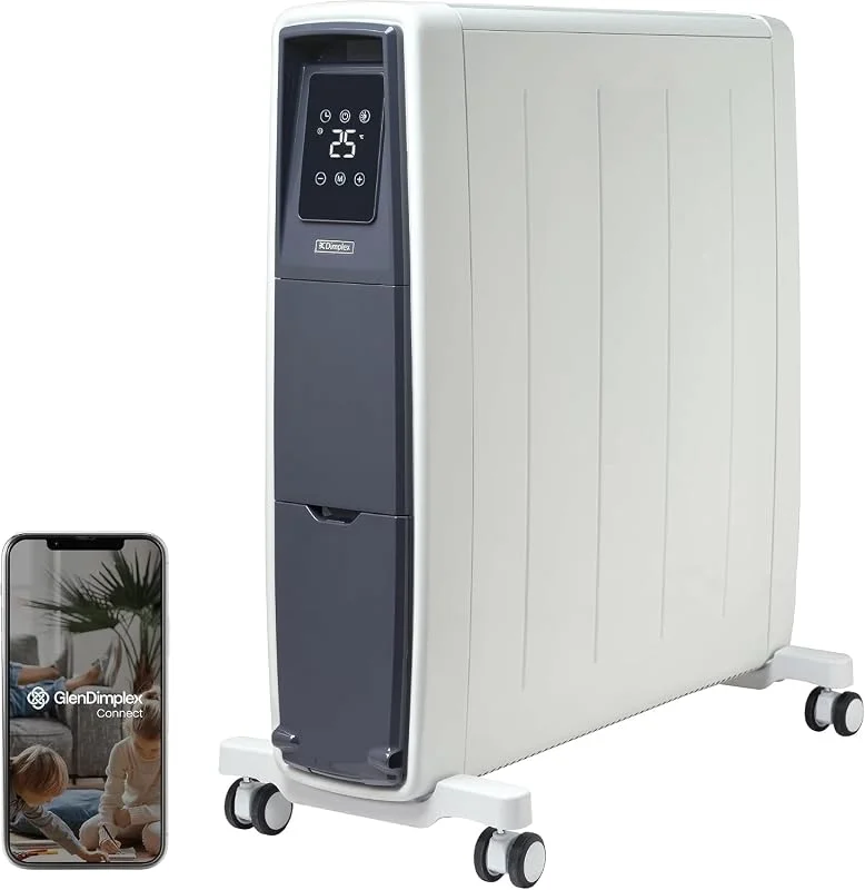 Dimplex FUTURAD Ölfreier Radiator 2000 W, Elektroheizkörper mit App, 60 m³ — Heizung Warmepumpe