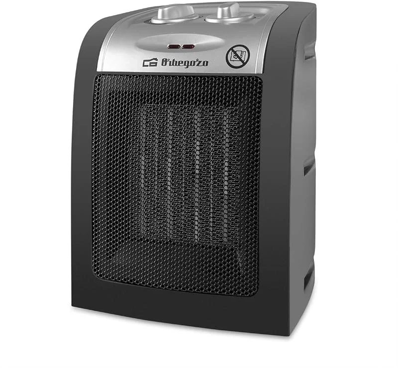 Orbegozo CR 5017 - Keramikheizung, einstellbares Thermostat, Schutz gegen Überhitzung, Umkippschutz, 1500 W, Schwarz — Heizung Warmepumpe