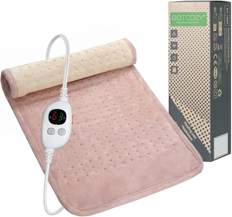 GOTCOZY Heizkissen mit Abschaltautomatik 30x60cm Wärmekissen Rosa — Heizung Warmepumpe
