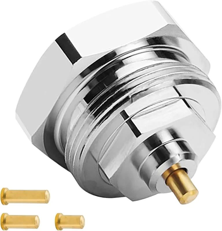 Heizkörperadapter M30x1.0 auf M30x1.5 – Thermostat Adapter für Oventrop Ventile 1011445, Messing Heizungsventil Feingewinde Adapter, passend für Heizkörperthermostat Systeme — Heizung Warmepumpe