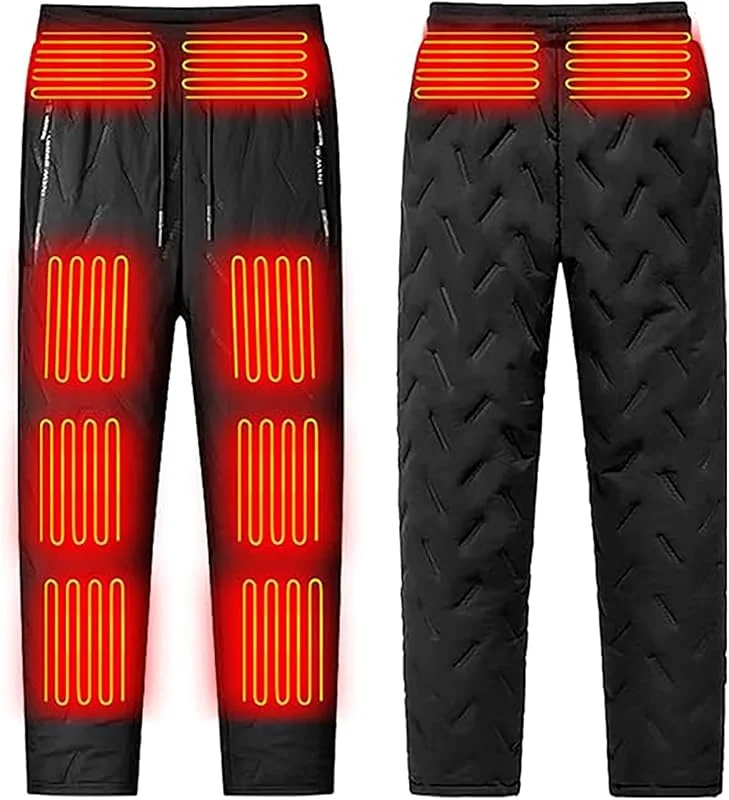 Générique Thermo-Sweathose für Männer und Frauen, lockere Passform, mit Reißverschlusstasche, ideal für Outdoor-Aktivitäten bei kaltem Wetter — Heizkleidung