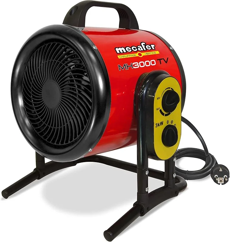 Mecafer mh3000vt Heizlüfter, 3000 W, Turbo, max. 40 m² — Heizung Warmepumpe
