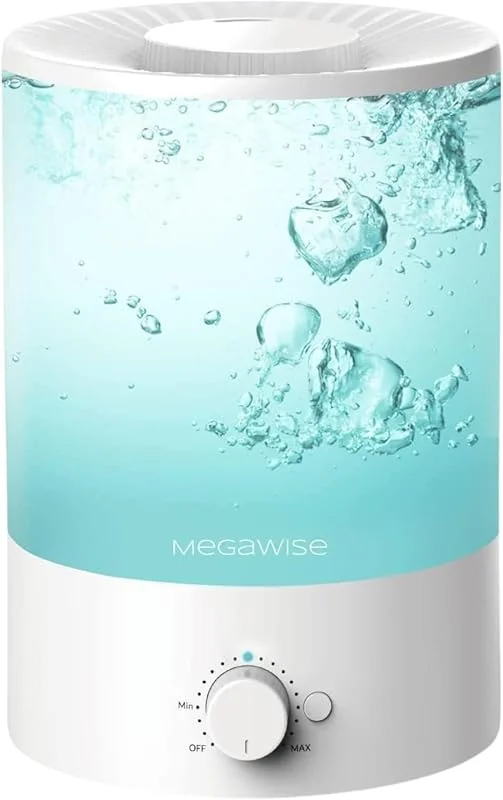 MEGAWISE Luftbefeuchter 3, 5 L, leise, von oben befüllbar, Nebel regulierbar