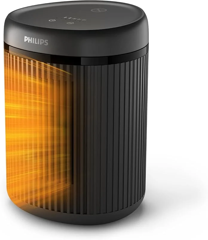 Philips Tisch-Heizlüfter 2000 Serie, Weiß, 1.500 Watt — Heizung Warmepumpe