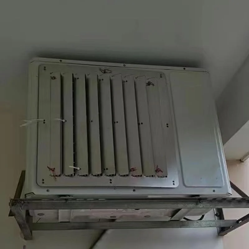 Outdoor Klimaanlage r Abdeckung, Edelstahl Windschutz für Direktgebläse Wärmepumpe Kondensator Schutz Wetterfest HVAC Shield Energiesparendes Zubehör — Heizung Warmepumpe