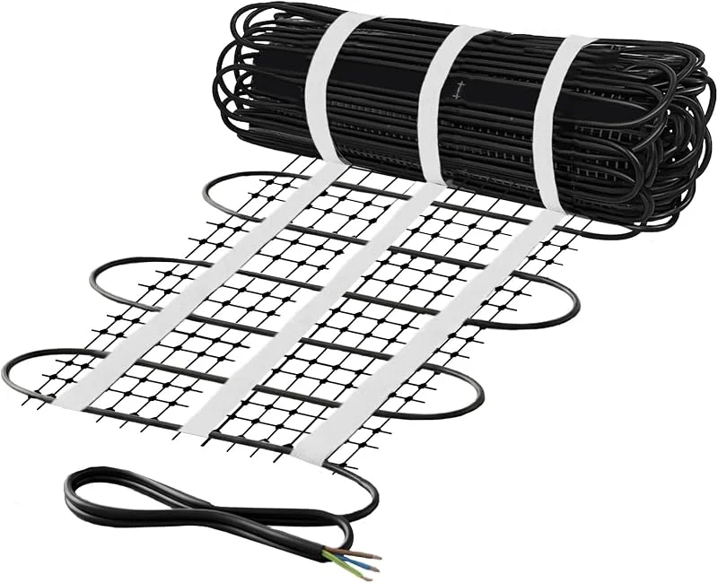 Mi-Heat Freiflächenheizung 1m² (0, 5x2, 0m) 300W, m² – Premium Elektro-Heizmatte für eisfreie Gehwege & Treppen – Geeignet für Beton, Asphalt & Pflaster – Effiziente Eis- & Schneeschmelze ohne Tausalz — Heizung Warmepumpe