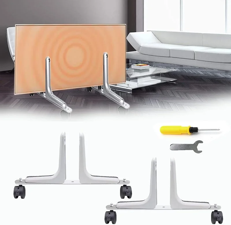 2Pcs Infrarot Heizung Standgerät, infrarotheizung auf rollen, standfüsse für infrarotheizungen, 1-6CM Universell Standfüße, , Trägt Bis 20Kg, infrarotstandheizung — Heizung Warmepumpe
