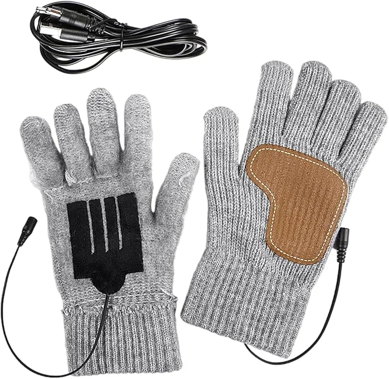 Beheizte Handschuhe für Damen, Touchscreen-Handwärmer, rutschfest, USB-Heizung, elektrisch, beheizte Handschuhe, für Damen, Outdoor, Indoor, Radfahren, Skifahren, Jagd, Angeln, kaltes Wetter — Heizkleidung
