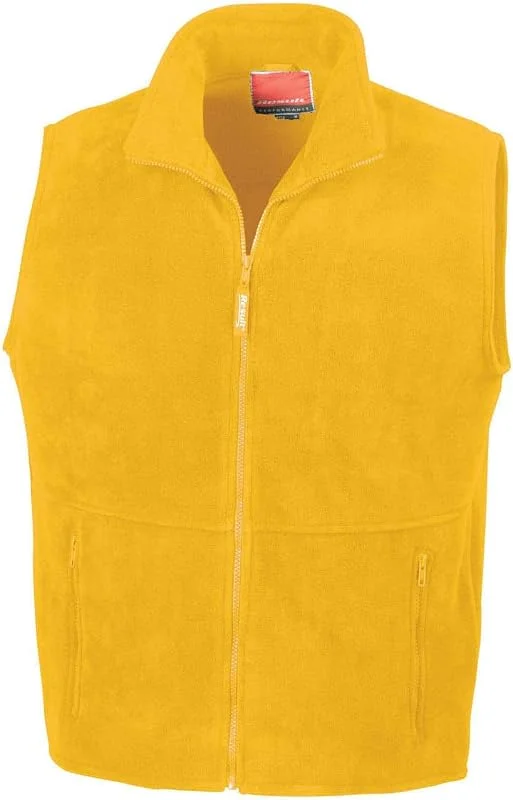 Result - Unisex Aktive Fleece Körperwärmer Gilet Weste - XXL, 48-50, Gelb — Heizkleidung
