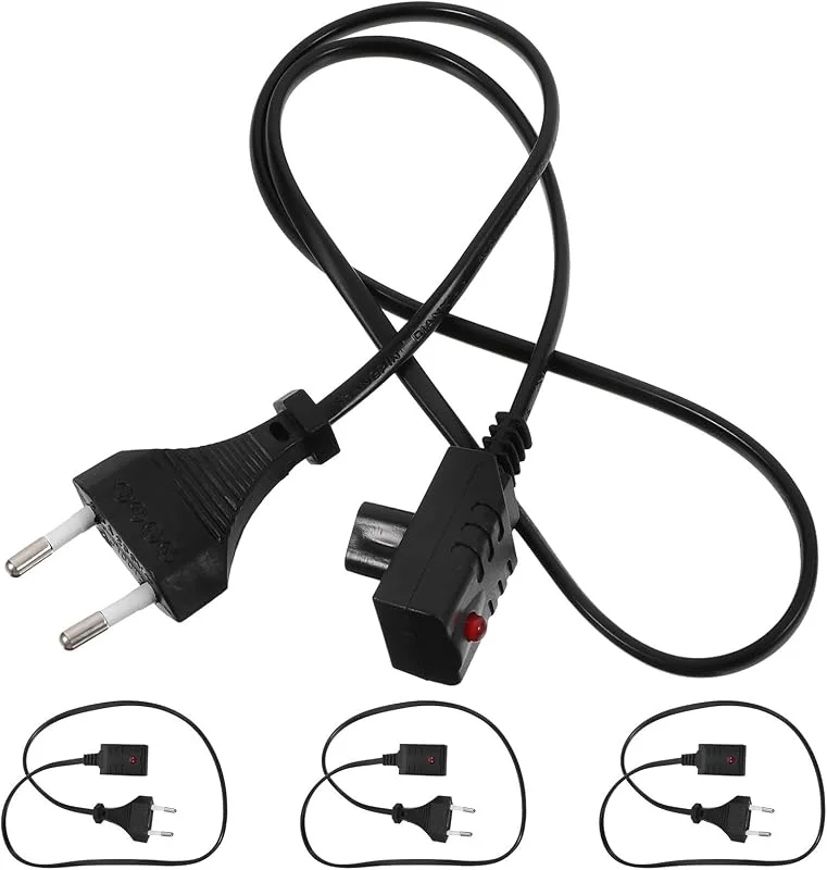 Ersatzladekabel mit Eu Stecker für Elektrische Wärmflasche 4 Stück — Heizung Warmepumpe