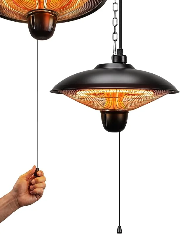 Heizstrahler Outdoor 1800 W, 3 Heizstufen, IP55, Carbon-Heizröhre — Heizung Warmepumpe