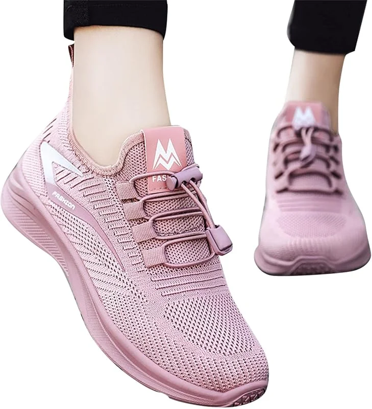 Sneaker Damen Weiss Bequem Breite Schuhe Turnschuhe Sportschuhe Leichtgewichts Atmungsaktiv Frauen Shoes Walkingschuhe Höhe Erhöhen Mesh Socks Plateau Für Walking Sport Trekking — Heizkleidung
