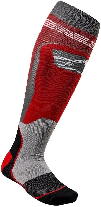 Alpinestars, Mx Plus-1 Socks, Technische Socken, Kompressionsstrümpfe für Damen und Herren, Funktionssocken für Motorradfahren, Motocross, Fahrradfahren, Laufen bordeaux Größe S (1er stück) — Heizkleidung